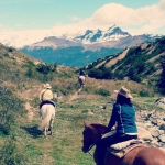 Riding in Los Glaciares national park